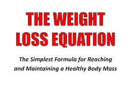 The Formula for Losing Weight